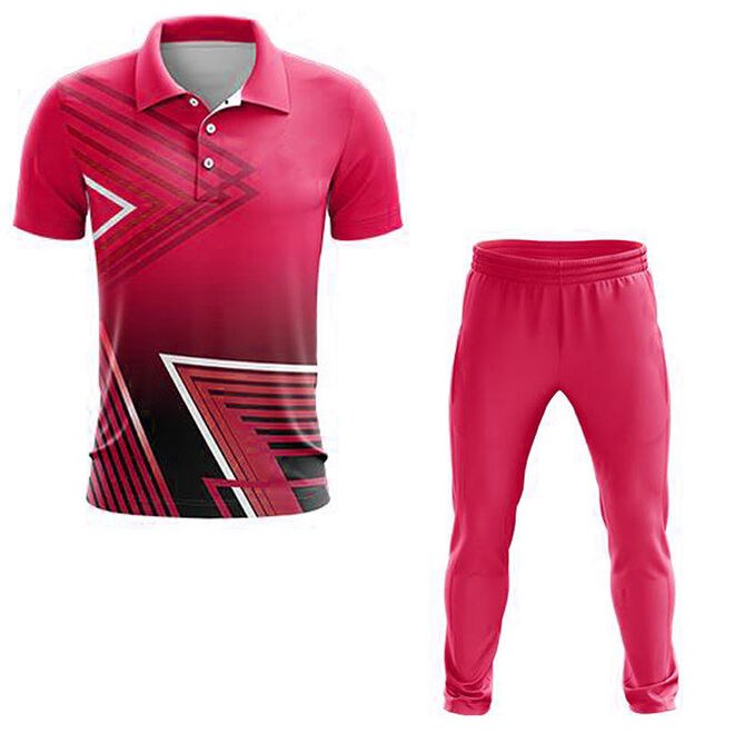 Geometric Pattern Cricket Jersey Set