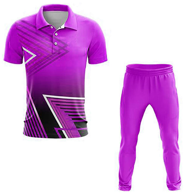 Geometric Pattern Cricket Jersey Set