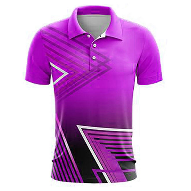 Geometric Pattern Cricket Jersey Set