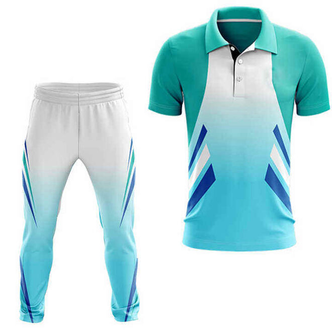 Printed Cricket T Shirt Trousers Set