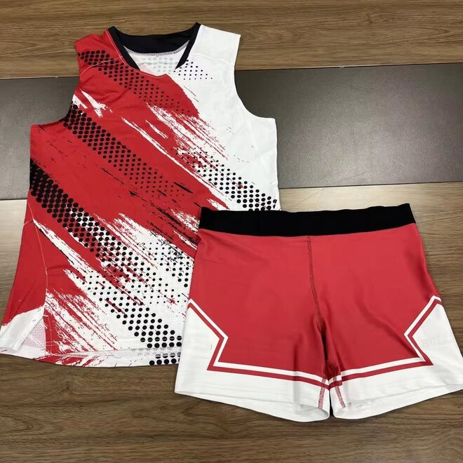 Sublimated Volleyball Wear Clothing Sportswear Polyester Jersey Set