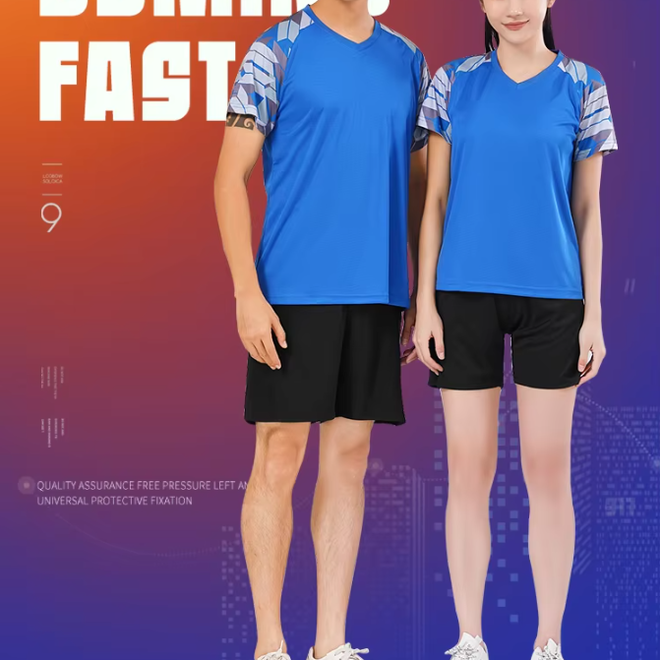 Quick Dry Men Women Tennis Jersey Couple Sets