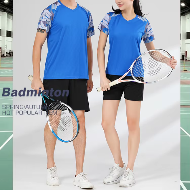 Quick Dry Men Women Tennis Jersey Couple Sets