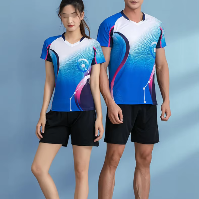 Polyester Tennis Pickleball Jerseys Couple Sets