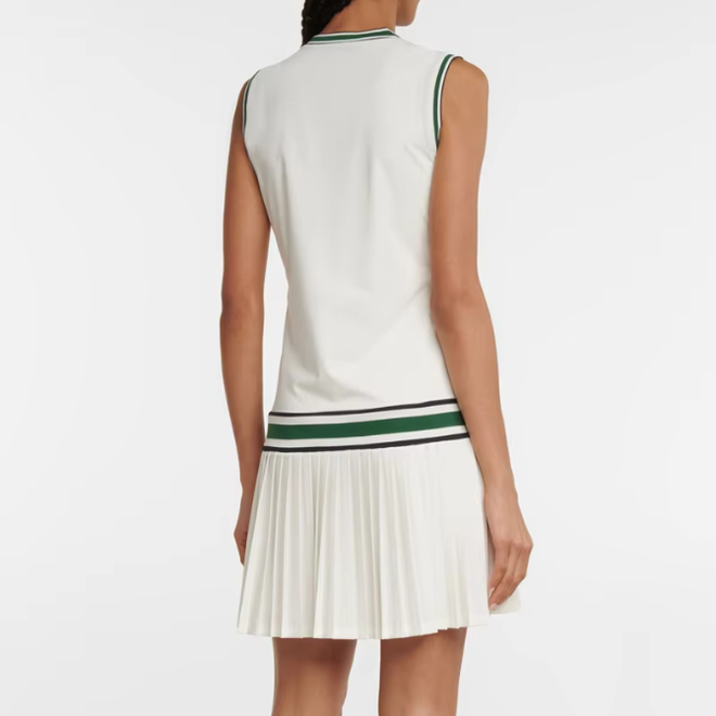 V Neck Sleeveless Tennis Skirt