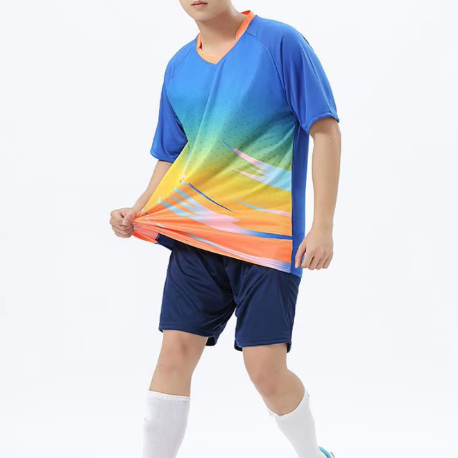 Polyester Badminton Shirt Shorts Set