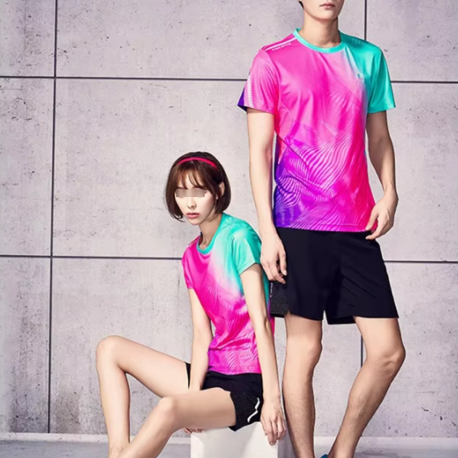 Breathable Badminton Couple Jerseys Couple Sets