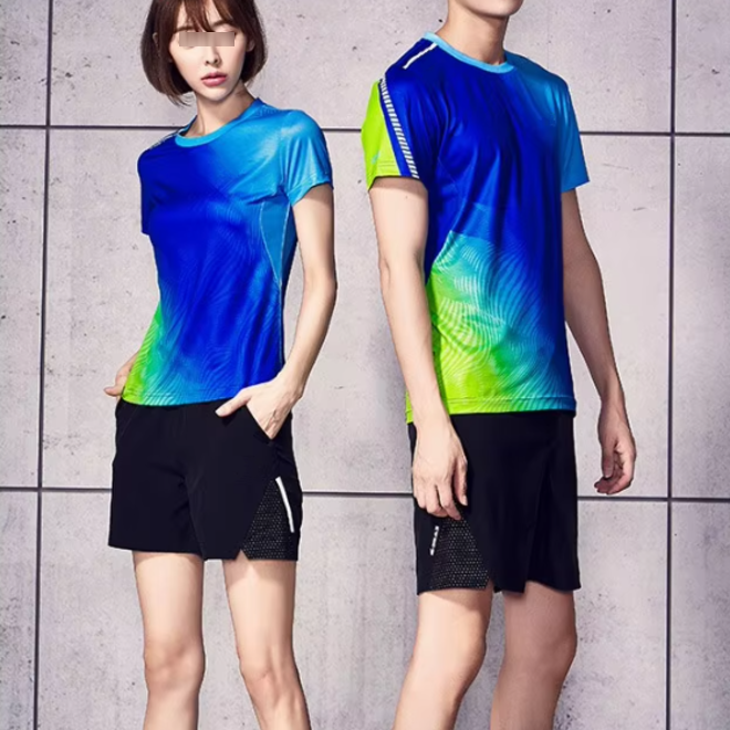 Breathable Badminton Couple Jerseys Couple Sets