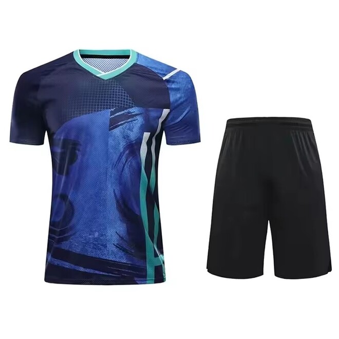 Mens Comfortable Sportswear Badminton Jersey Set
