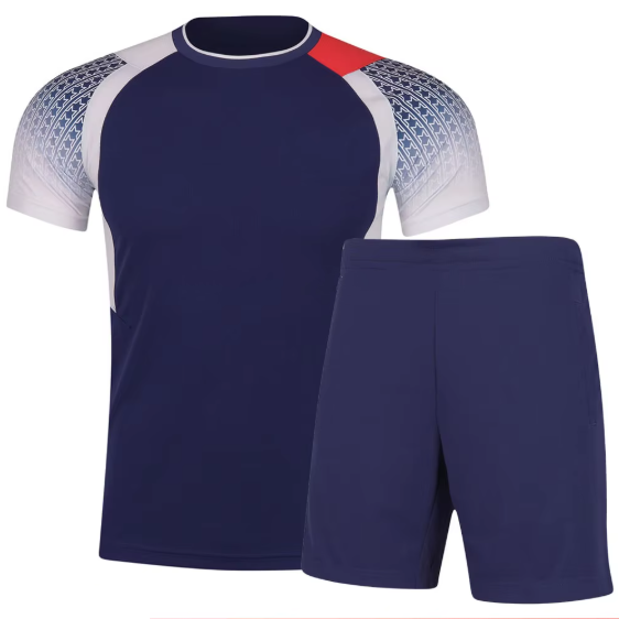 Sportswear O Neck Badminton Jersey and Short Set