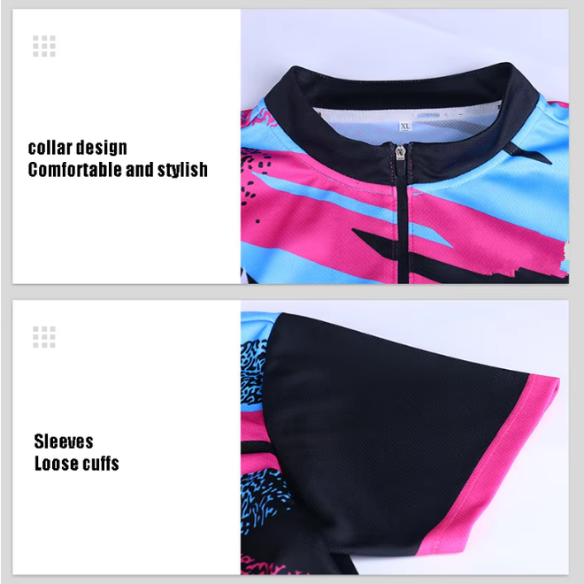 Striped Half Zip Quick Drying Bowling Jerseys