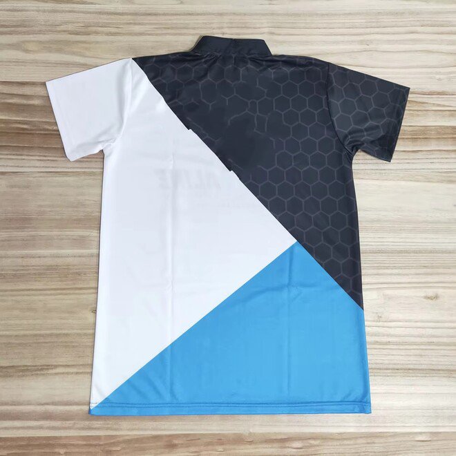 Zipper Up Collar Mens Bowling Jersey
