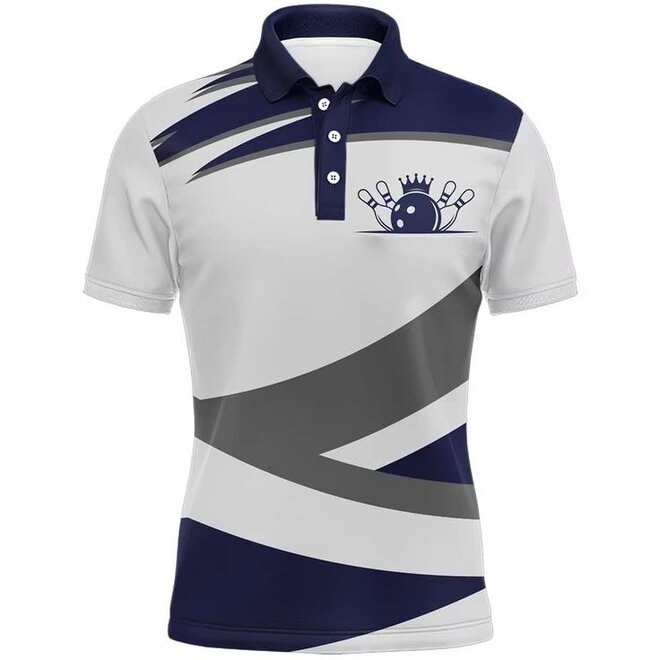 Mens Bowling Polo Shirt Jersey