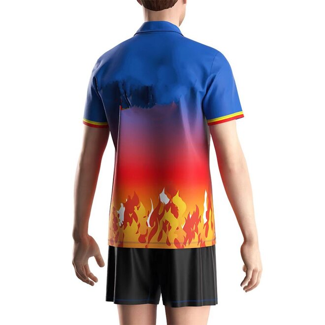 Quick Dry Short Sleeve Summer Bowling Polo Shirts
