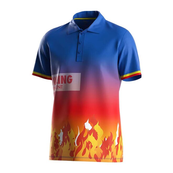 Quick Dry Short Sleeve Summer Bowling Polo Shirts